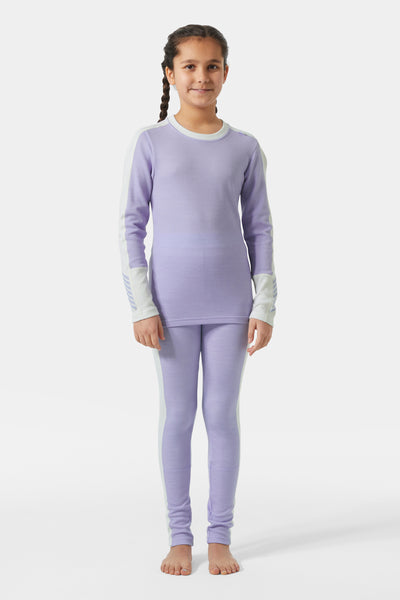 kids baselayer purple Helly hansen