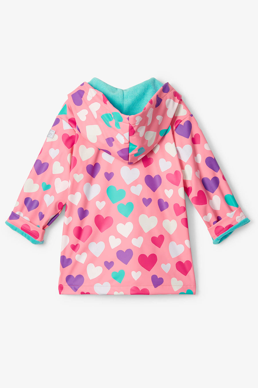 Hatley Giacca Impermeabile Bambine Splash Jacket: Rossa Con Fodera In Pile, Senza PVC