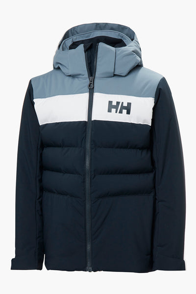 Boys Jacket - Ski Helly Hansen Cyclone Navy Grey