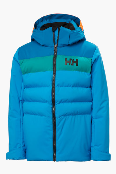 Boys Jacket - Ski Helly Hansen Cyclone Neptune Blue