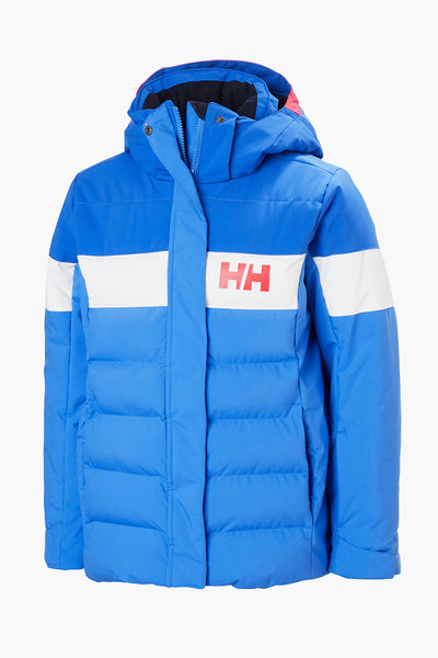 Girls Jacket - Ski Helly Hansen Diamond Ultra Blue front