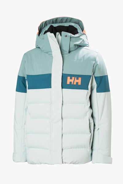 Girls Jacket - Ski Helly Hansen Diamond Green Mist flat