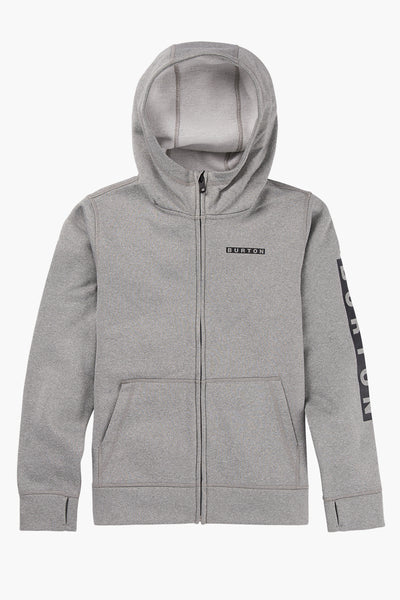 Kids Sweatshirt Burton Snowboards Oak Hoodie Gray Heather