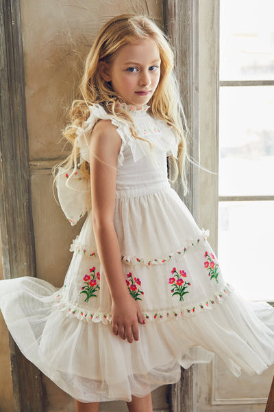 Flower Girls Dress Nellystella Julianna Bright White