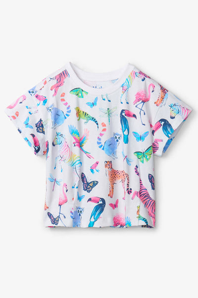 Girls Shirt Hatley Watercolor Jungle