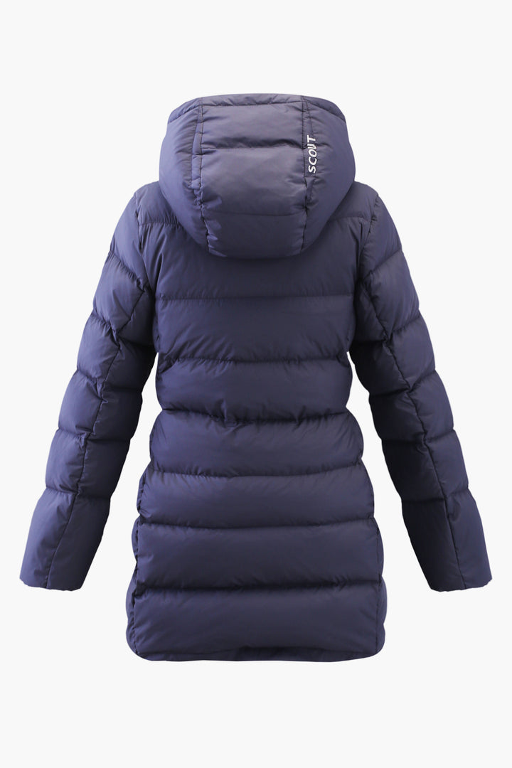 Girls Down Coat Scout Valerie - Navy back