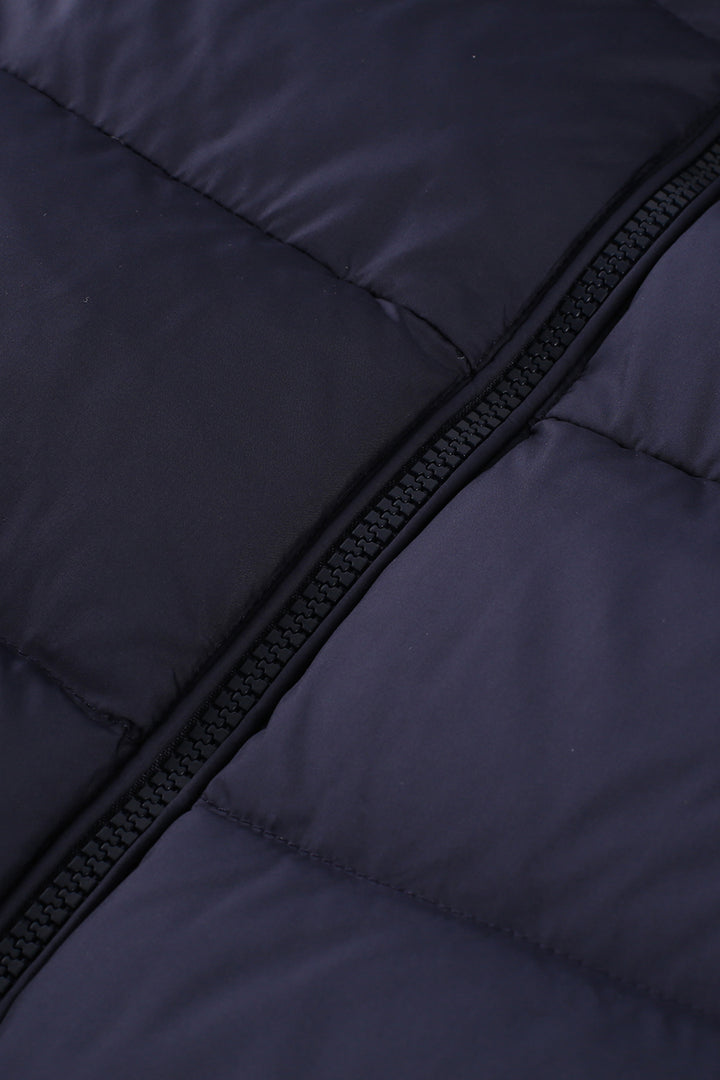 Girls Down Coat Scout Valerie - Navy baffle