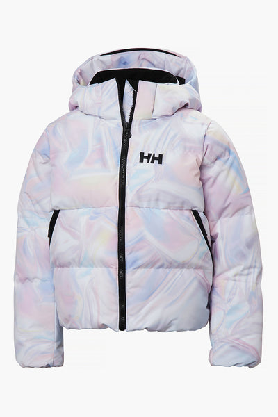 Girls Jacket - Ski Helly Hansen Nora Puffy Jacket Reflections Aop