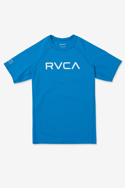 RVCA Short Sleeve Rashguard - Blue Cruz