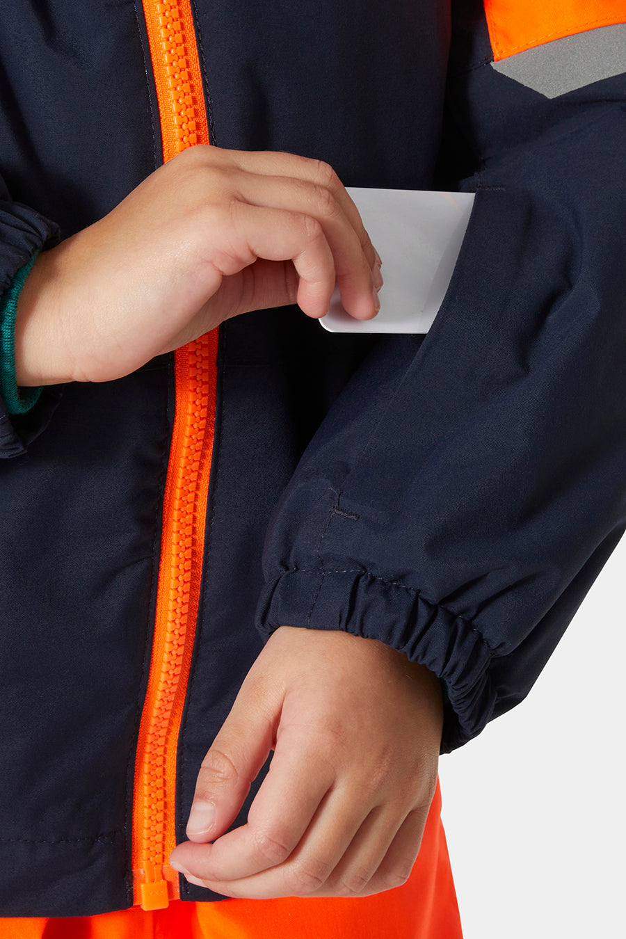 Helly Hansen キッズジャケット サイズ110 　オレンジ・ネイビー Kids Jacket Ski Helly Hansen Rider Navy – Mini Ruby