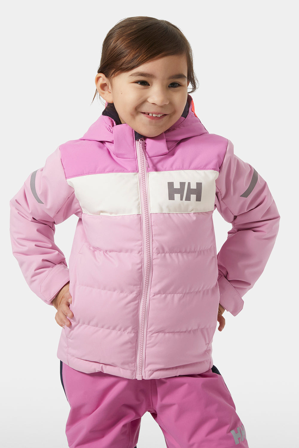 Girls Jacket - Ski Helly Hansen Vertical Pink (Size 5 left) – Mini