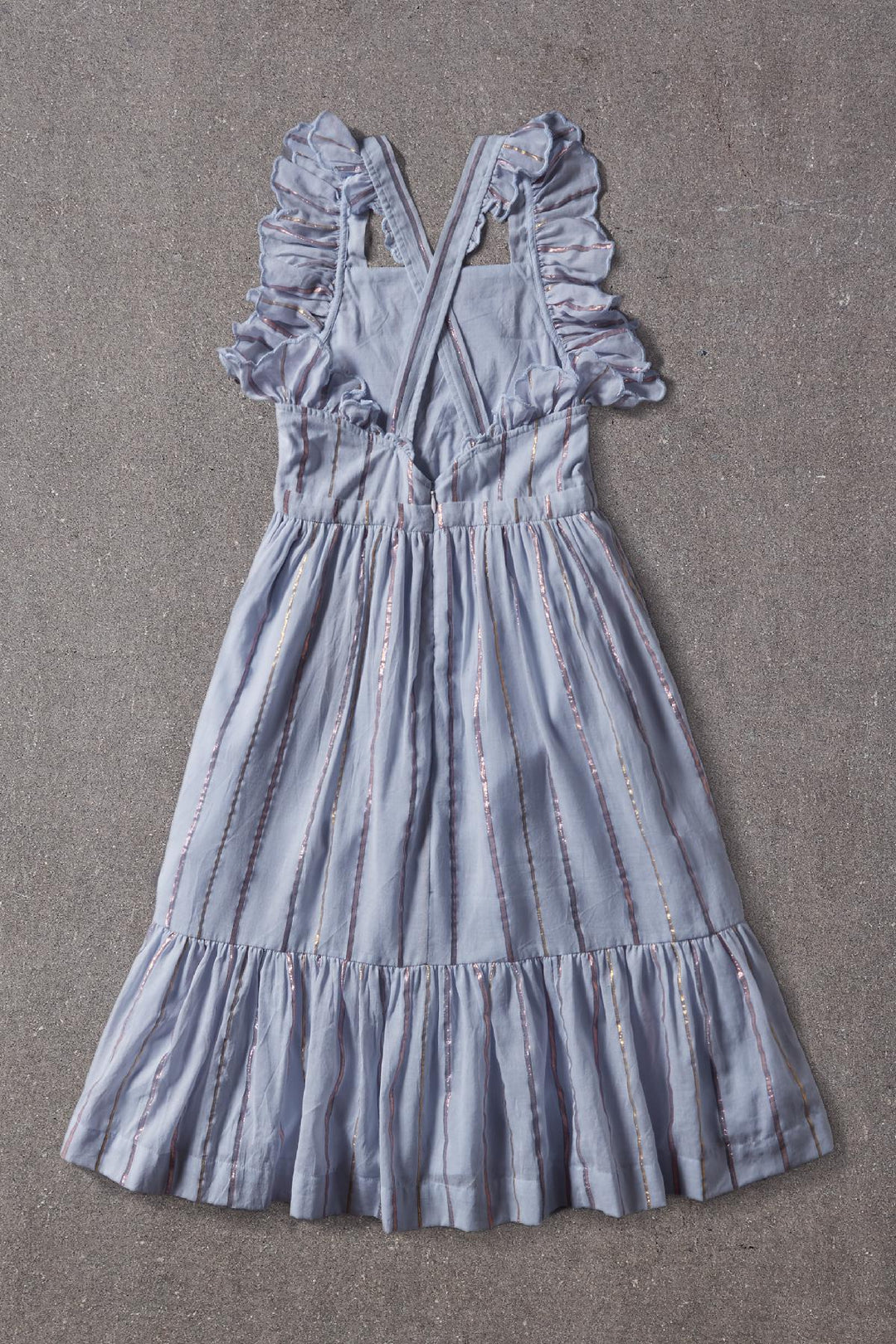 Nellystella Elina Dress - Blue Lurex Stripe