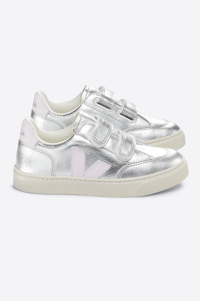 Kids Shoes Veja V-12 - Silver Lassi