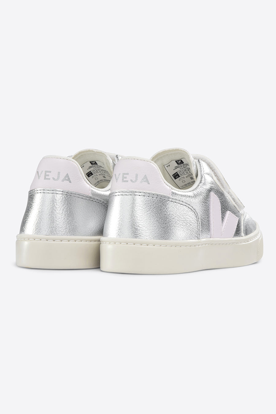 Kids Shoes Veja V-12 - Silver Lassi back