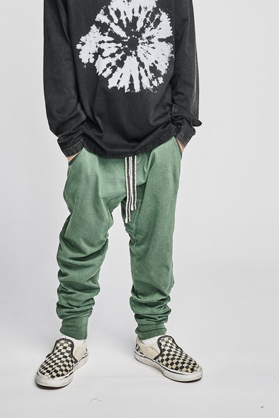 Boys Pants Munster Kids Stitched Up Washed Mid Green
