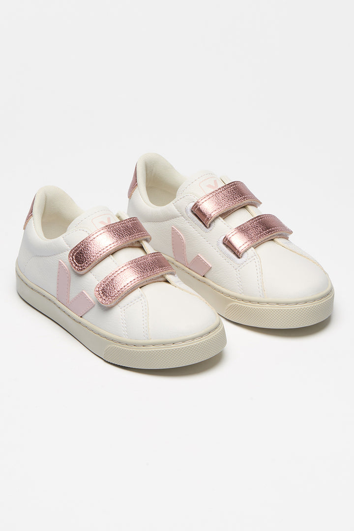 Kids Shoes Veja Esplar - White Petal Nacren top