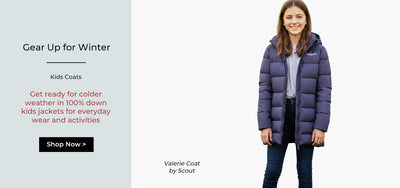 girls puffy down coat navy