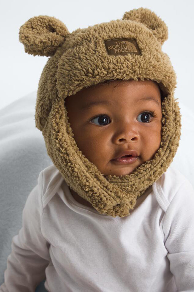 Baby North Face Baby Bear Trapper Hat And Mitt - Teddy Brown