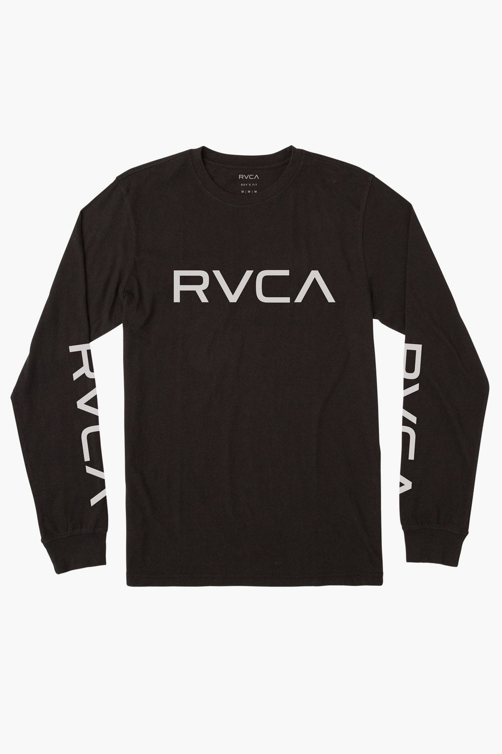 RVCA Big Rvca Long Sleeve Boys T-Shirt - Black