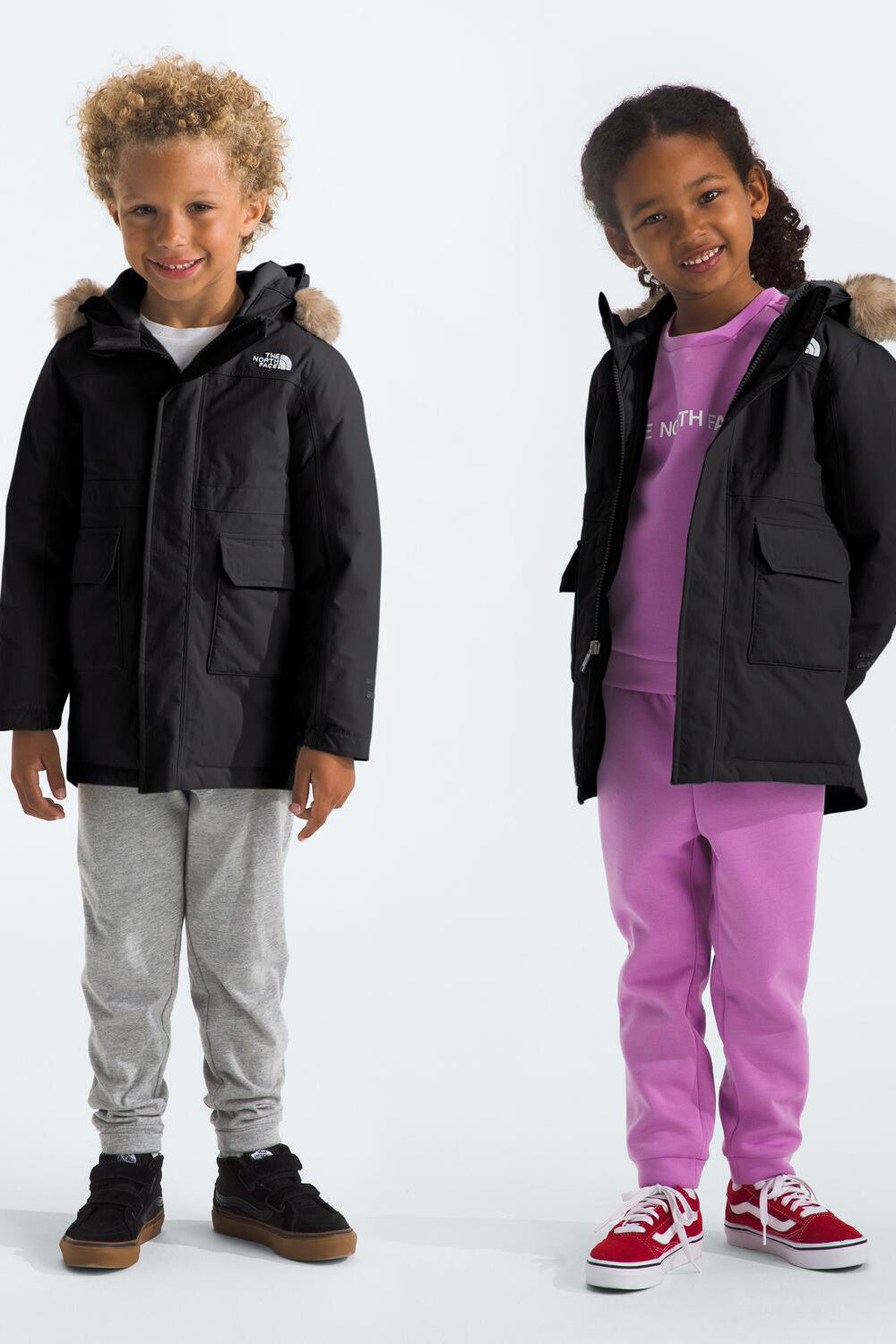 Kids black parka deals