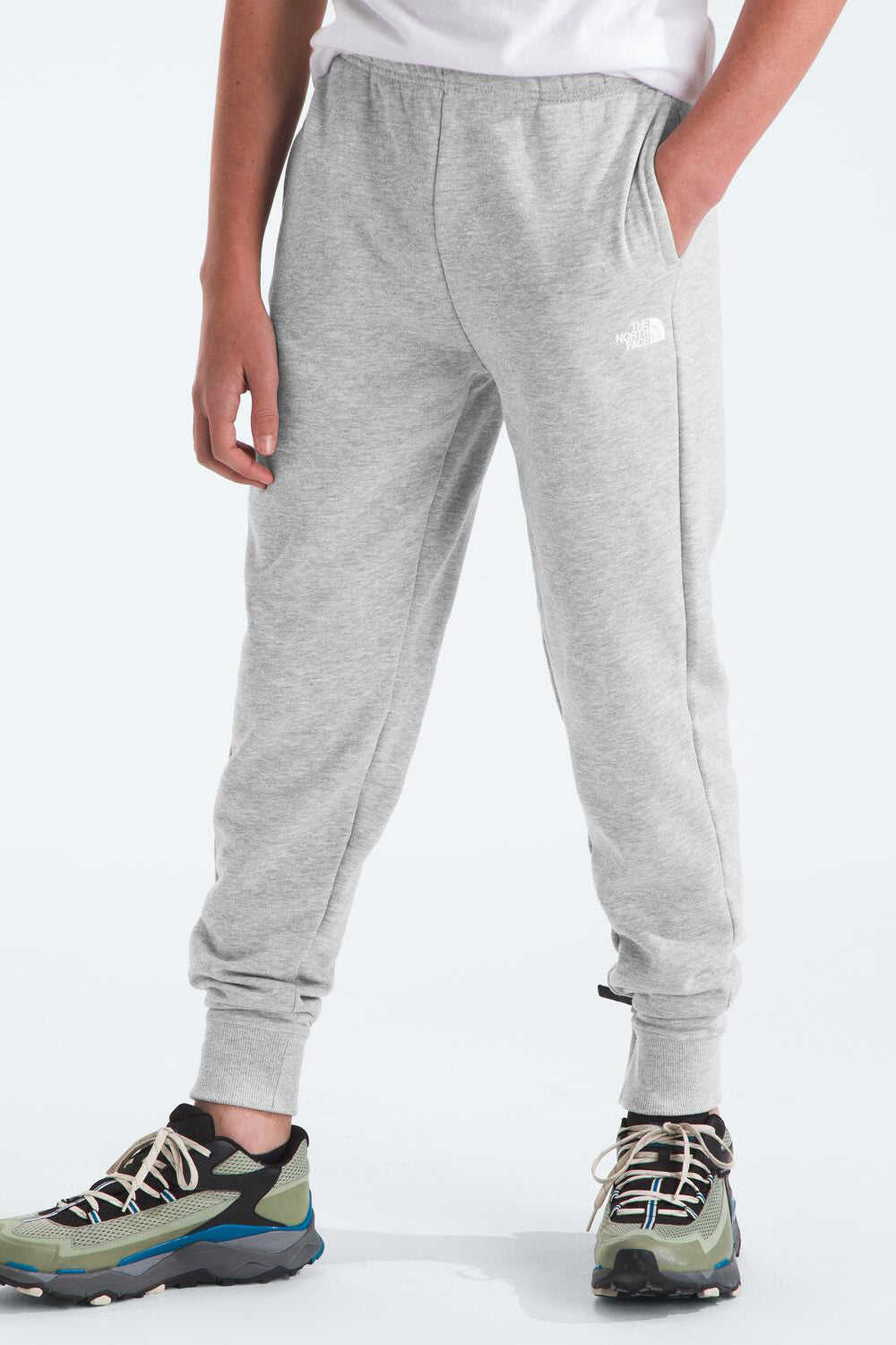 North face light grey joggers hot sale