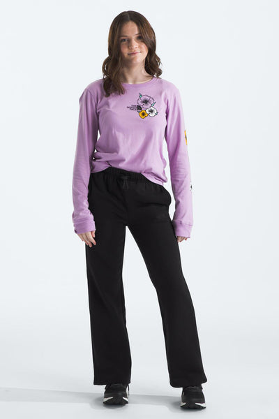 Girls Pants North Face Camp Wide Leg Sweatpants Tnf Black