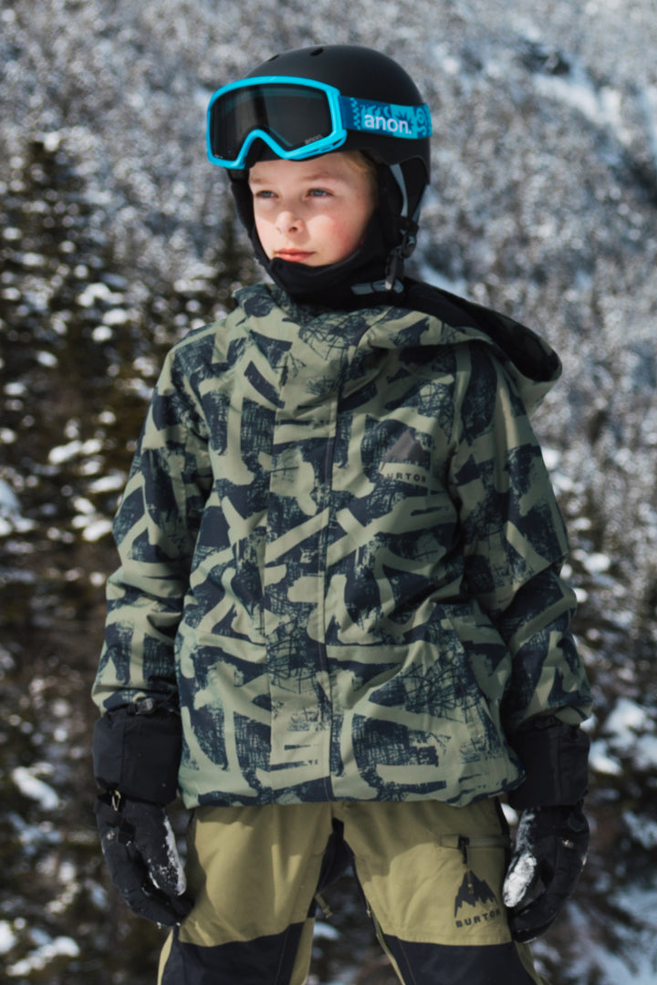 Boys Snow Jacket Burton Snowboards Skimmer Forest City Streets