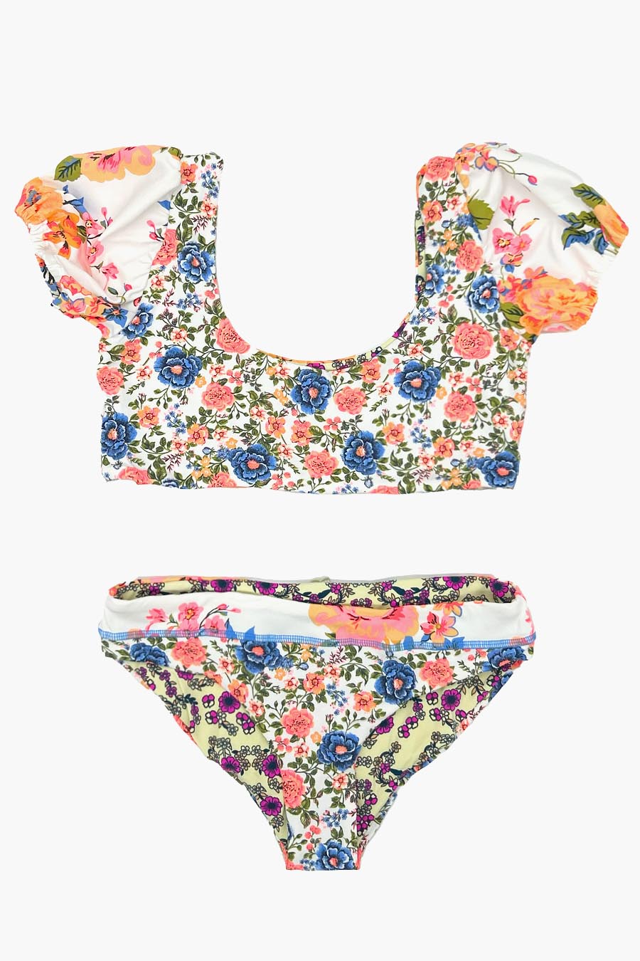 Maaji Free Spirit Floral Girls Swim Set Size 16 Left Mini Ruby