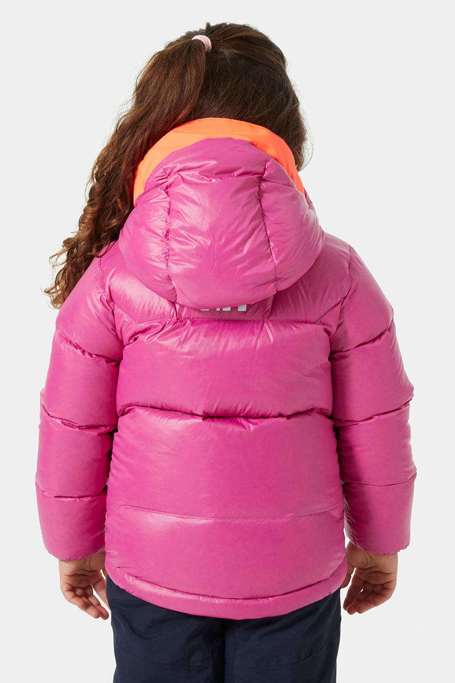 Girls Jacket - Ski Helly Hansen Isfjord Down Jacket Magenta back