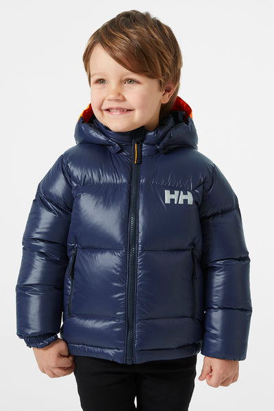 Boys Jacket - Ski Helly Hansen Isfjord Down Jacket Navy