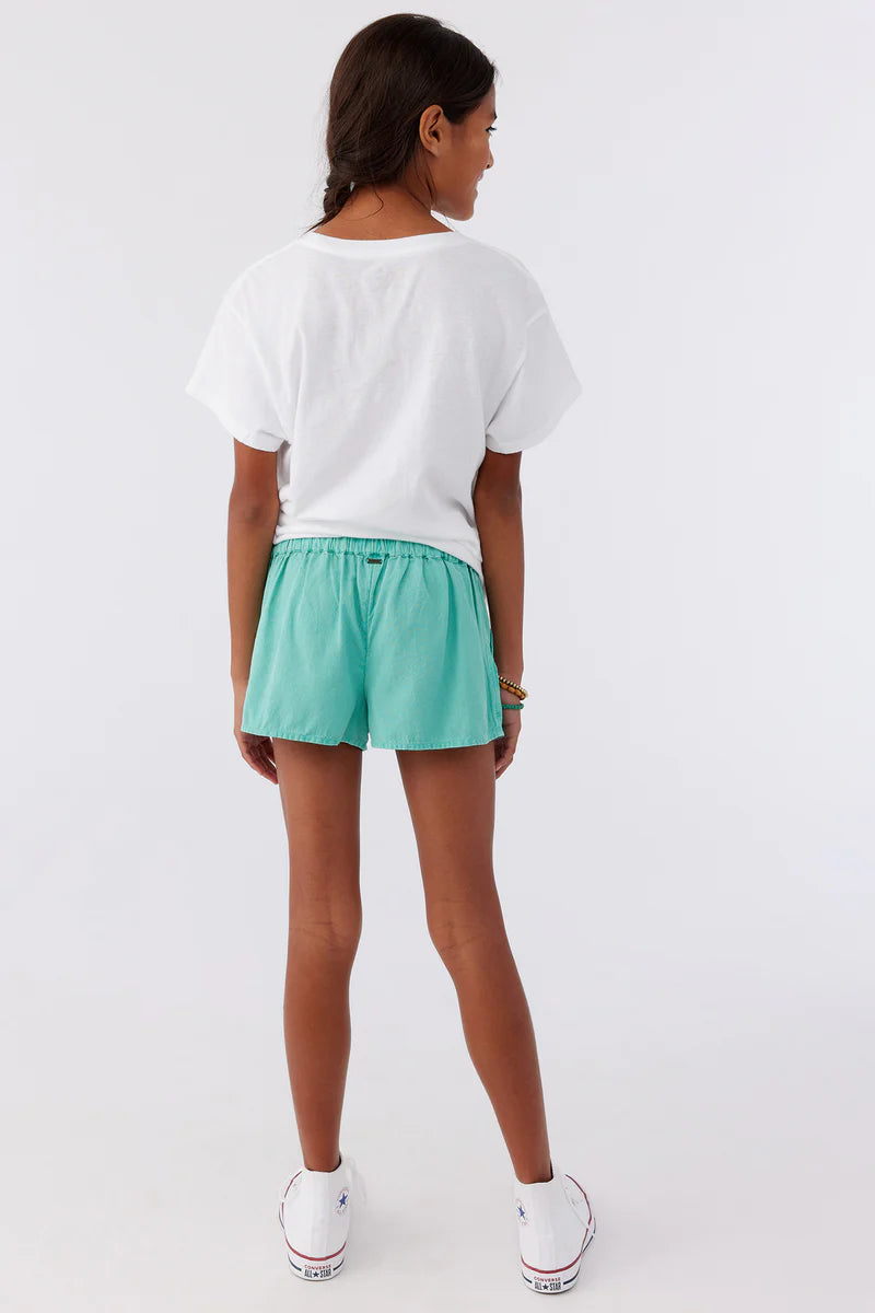 kids shorts green back