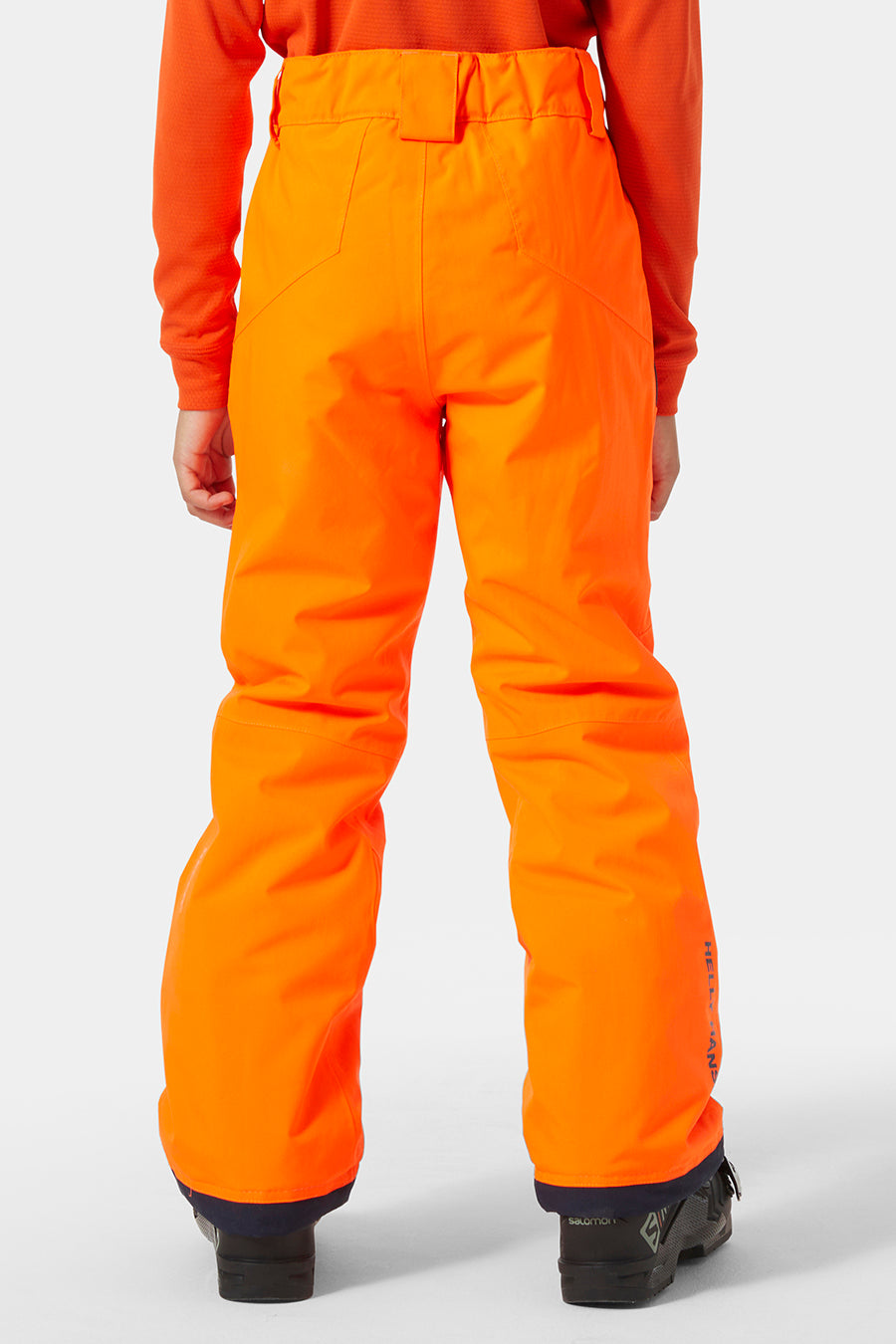 Kids Snowpants Helly Hansen Legendary Neon Orange back