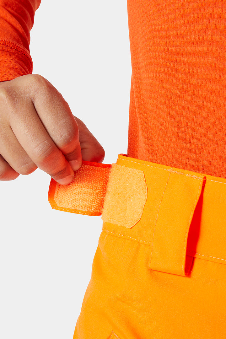 Kids Snowpants Helly Hansen Legendary Neon Orange belt