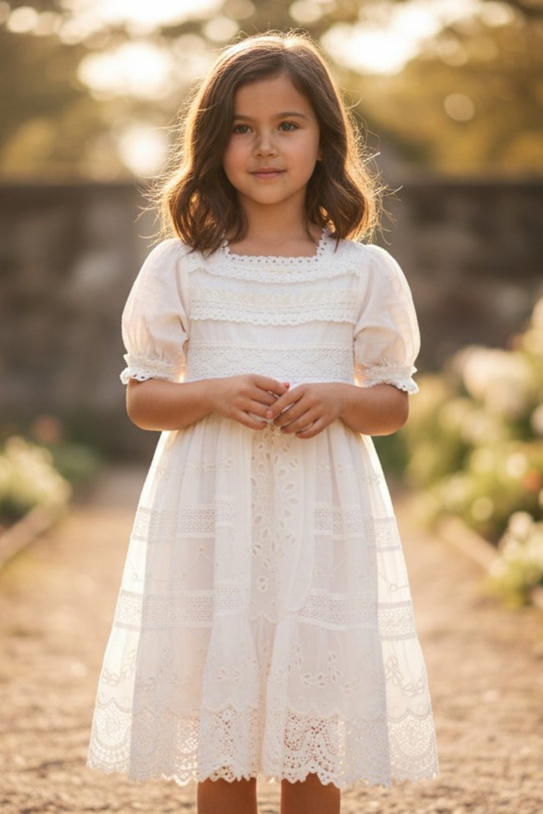 misha collection white lace dress MISHA DRESS S