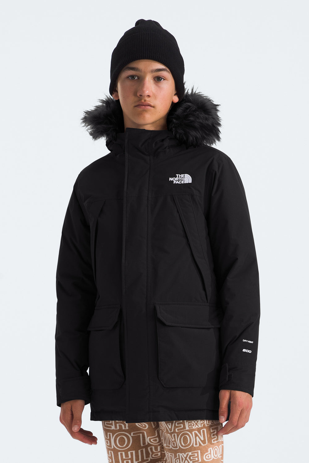 Boys Jacket North Face Mcmurdo Parka Black