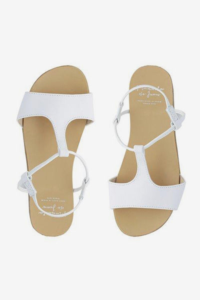 Manuela de Juan Mikonos White Sandal