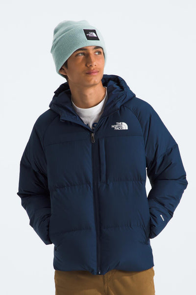 Boys Jacket North Face North Down Hooded Jacket Summit Navy