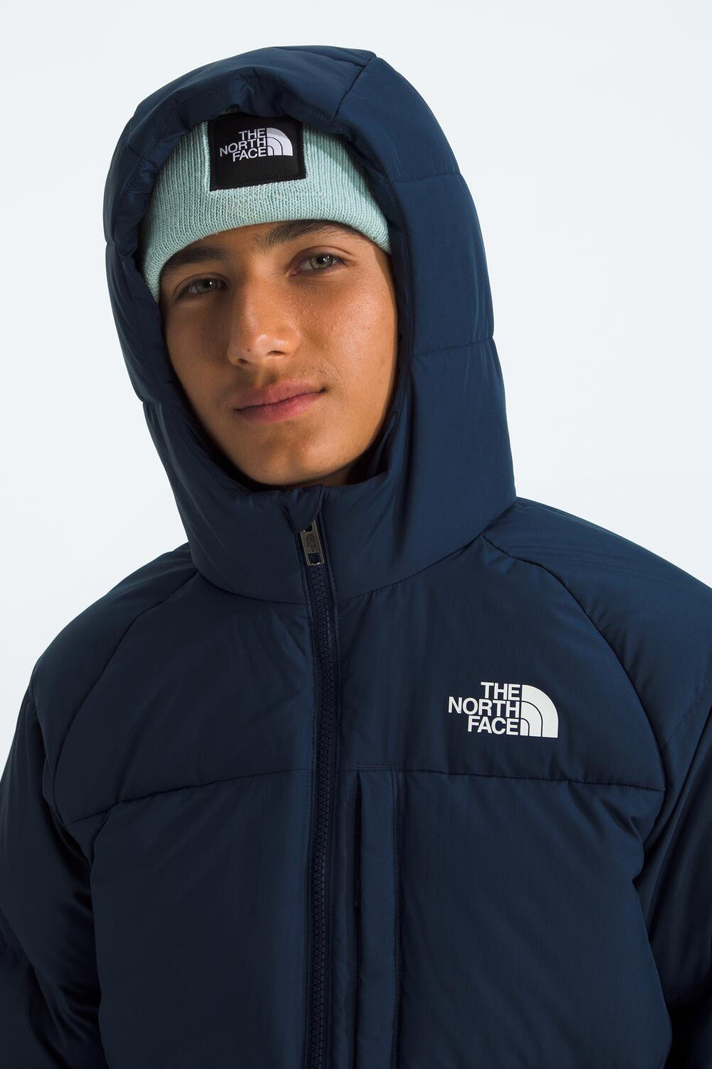 Boys Jacket North Face North Down Jacket Summit Navy Sizde 7 8 left Mini Ruby