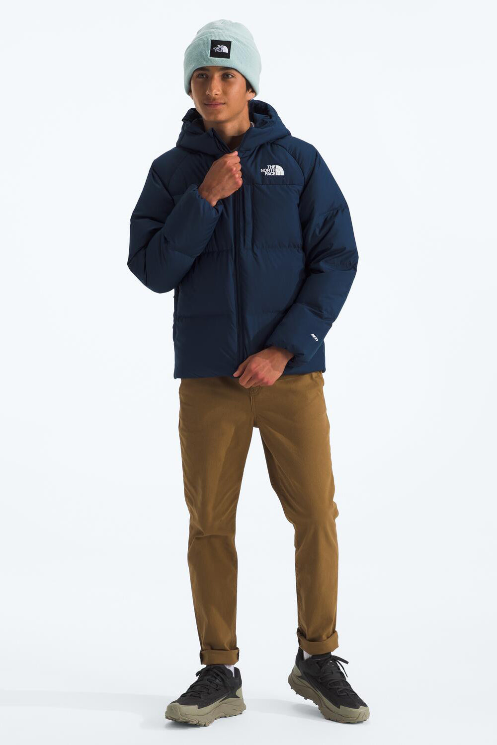Boys navy north face jacket on sale