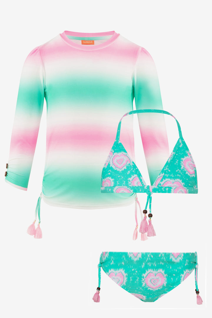 Girls Swim suit Ombre 3-Piece