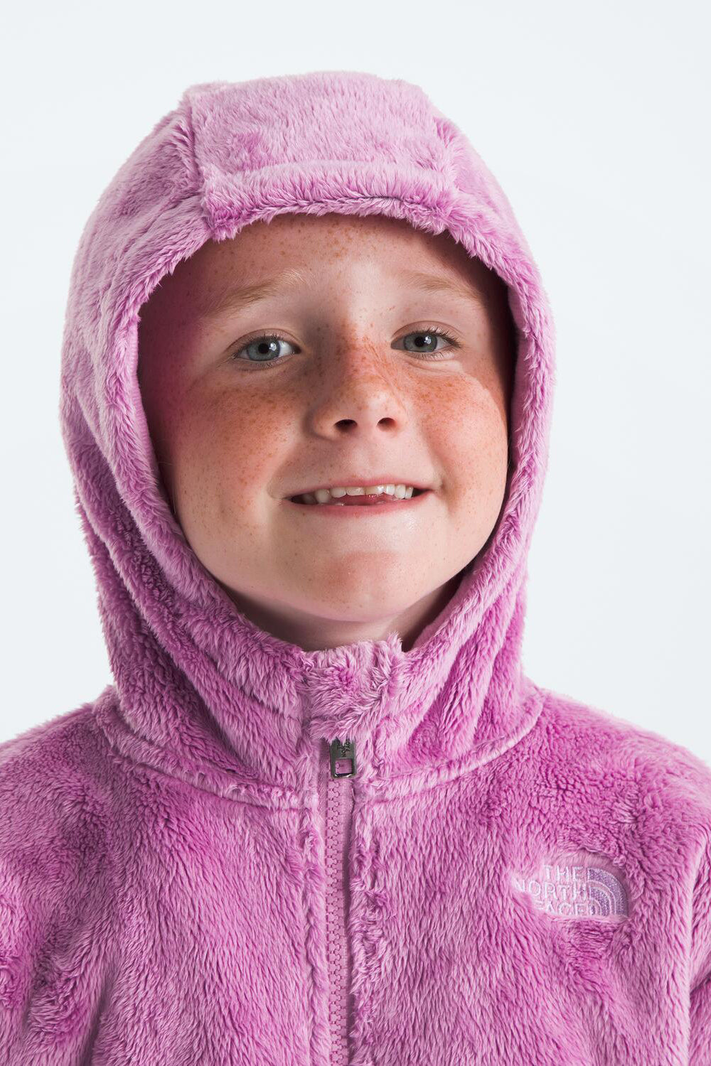 Girls Jacket North Face Osito Full Zip Hoodie Dragonfruit – Mini Ruby