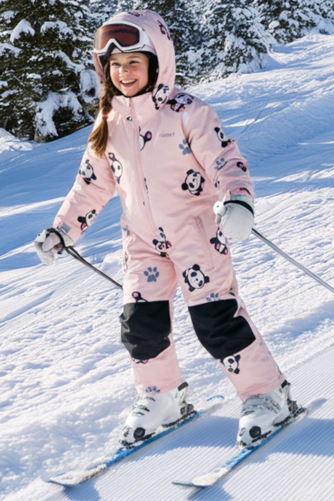 Kids Snowsuit Scout Panda – Mini Ruby