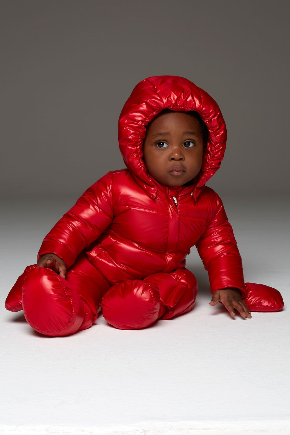 ADD Down Baby Suit - Red