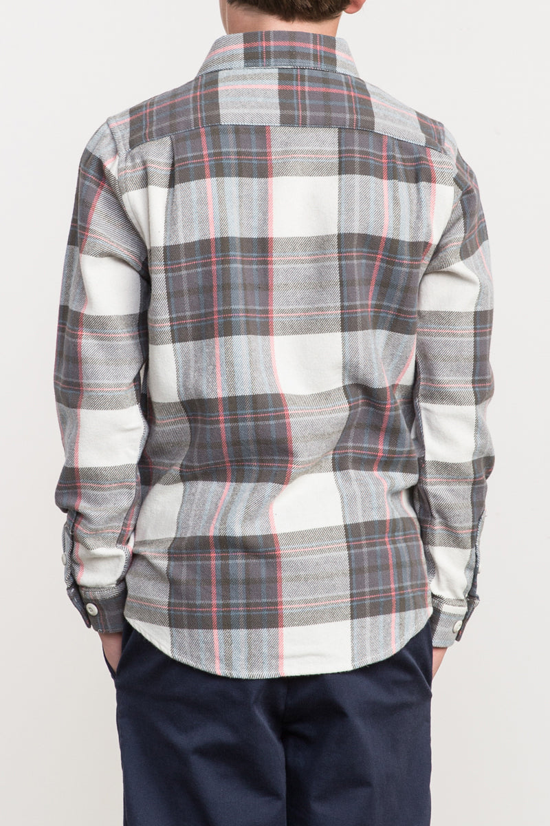 RVCA Ludlow Flannel Longsleeve - Silver Bleach