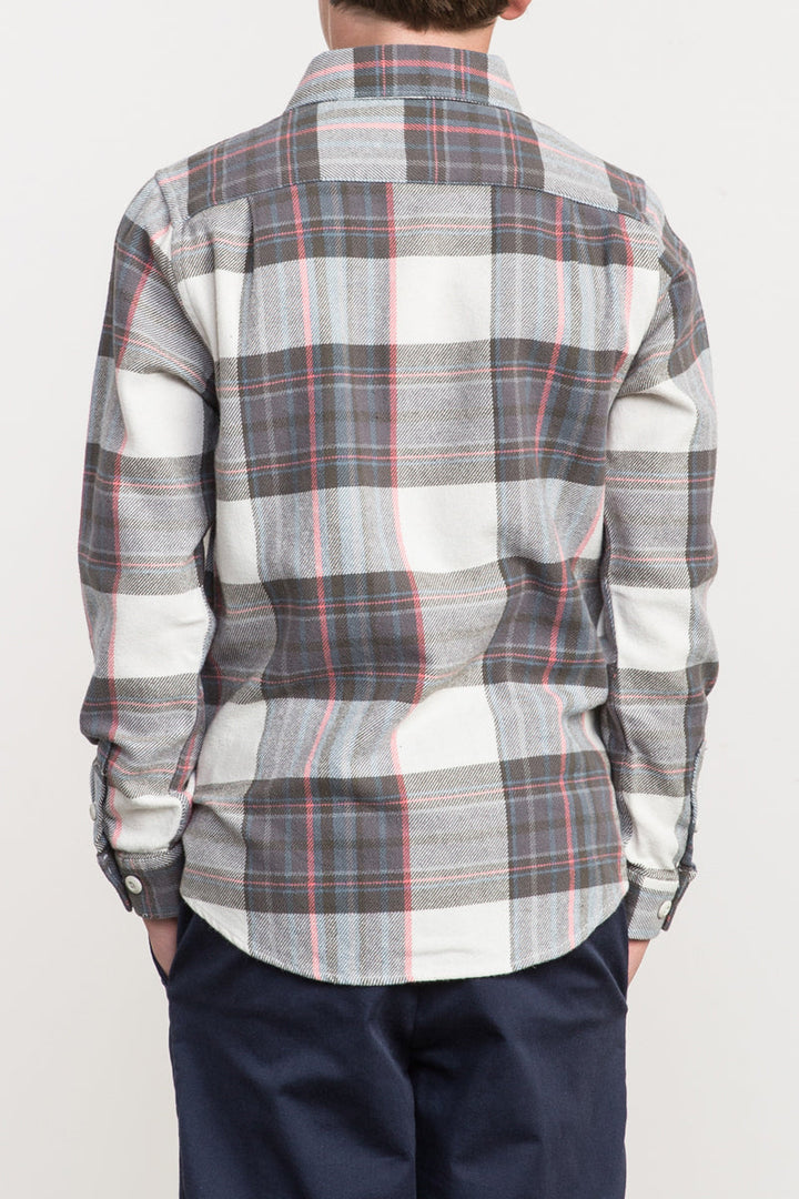RVCA Ludlow Flannel Longsleeve - Silver Bleach