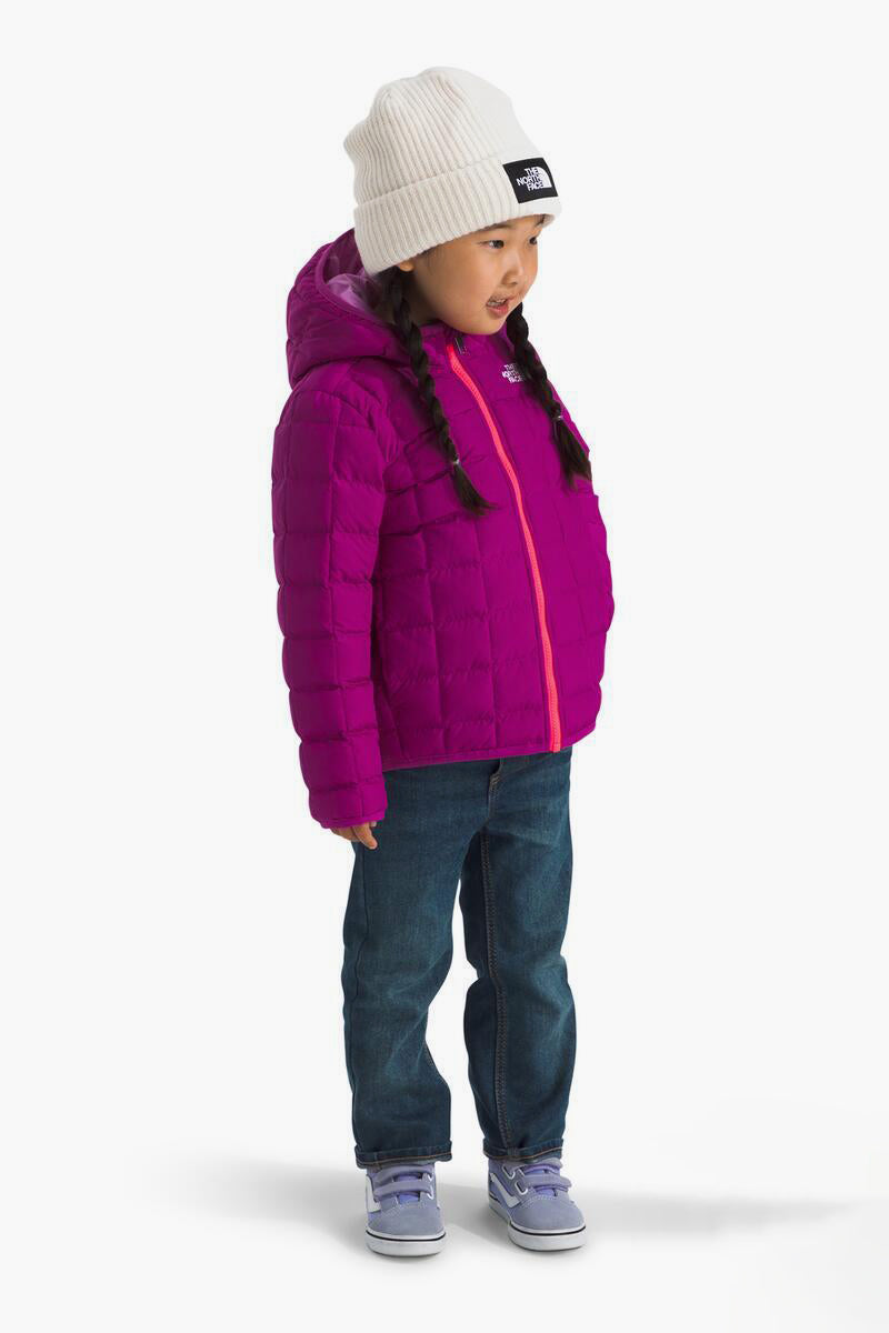Girls Jacket North Face Reversible Thermoball Deep Mulberry side