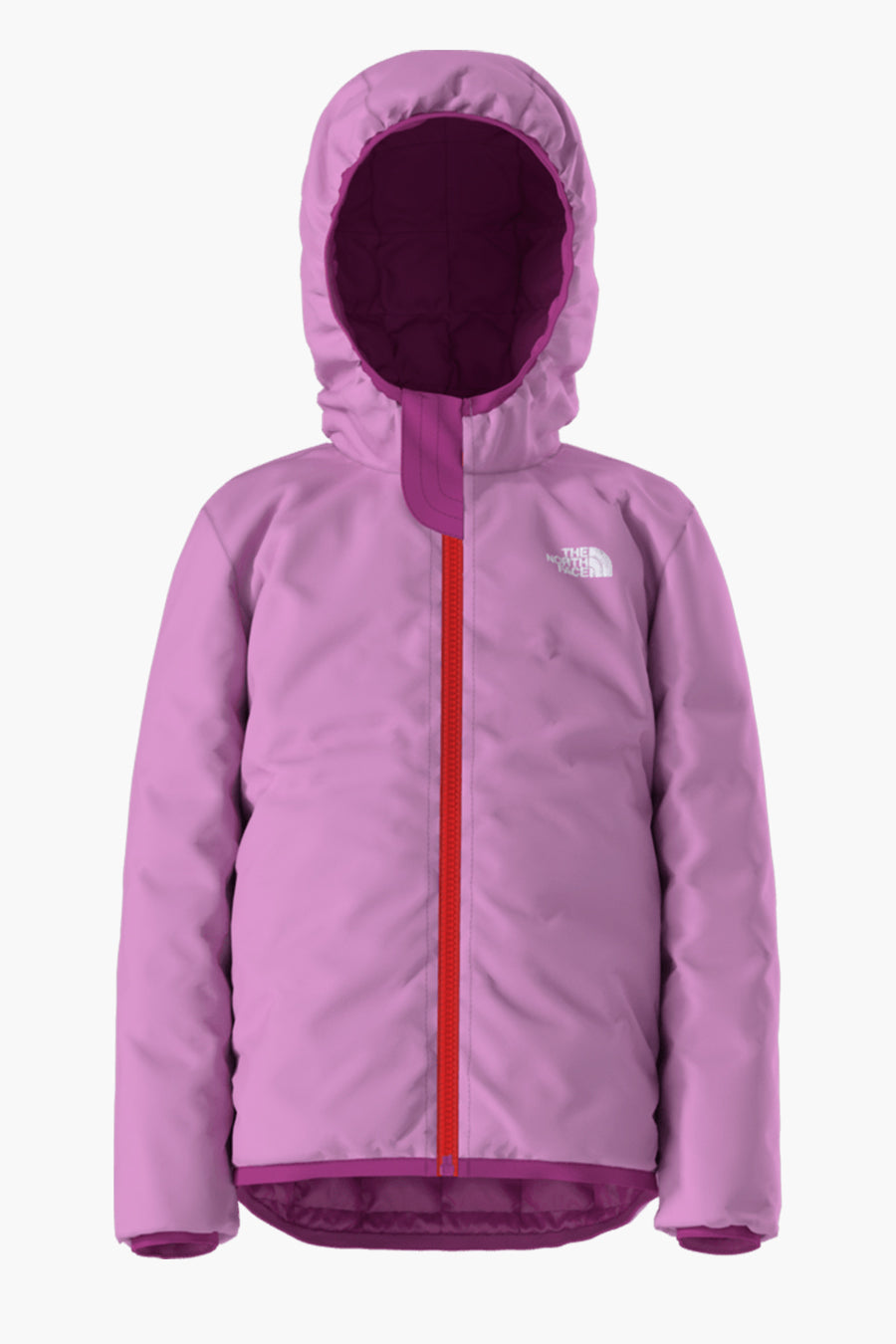 Girls Jacket North Face Reversible Thermoball Deep Mulberry Mini Ruby