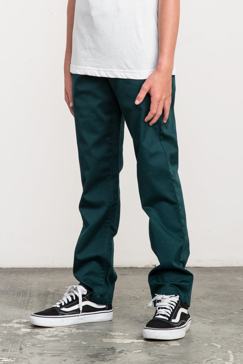 RVCA Weekday Stretch Pant - Dark Forest