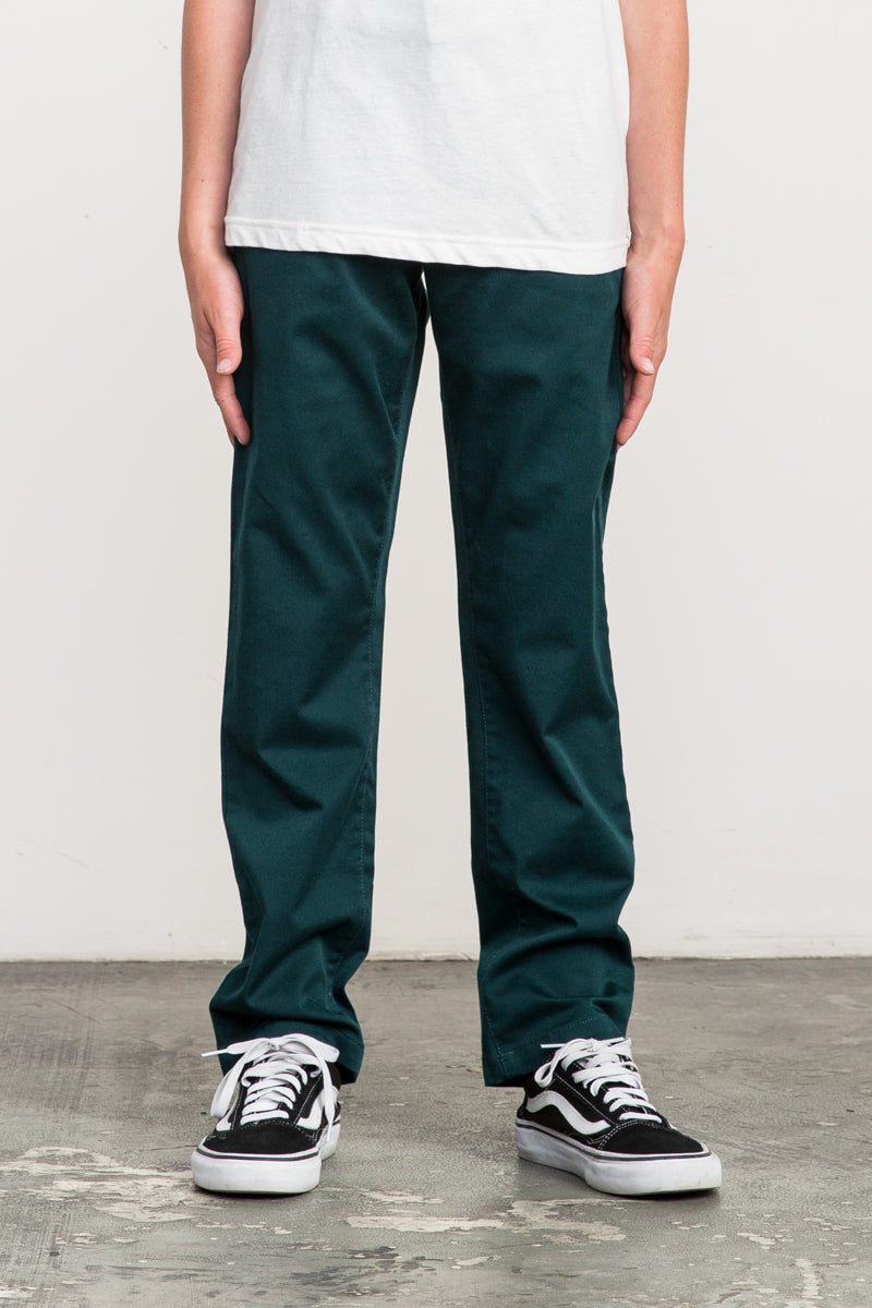 RVCA Weekday Stretch Pant - Dark Forest
