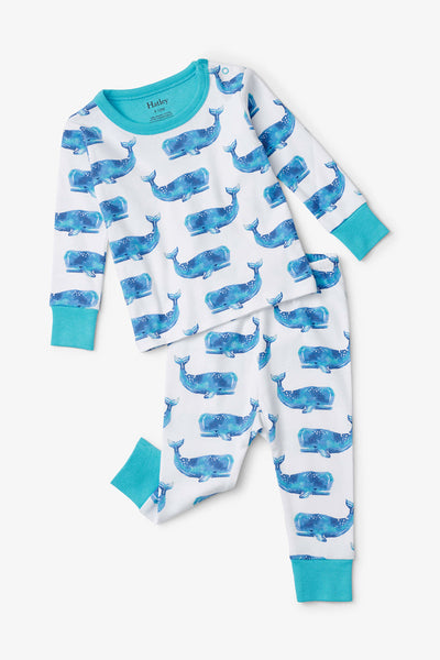 Baby Boy Sleepwear Hatley Watercolor Whale Set
